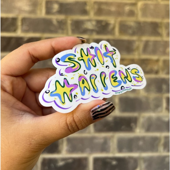 😎 Bubble Letter Glossy Stickers with Motivational Quotes | Assortment, Funny - Picture 6 of 12
